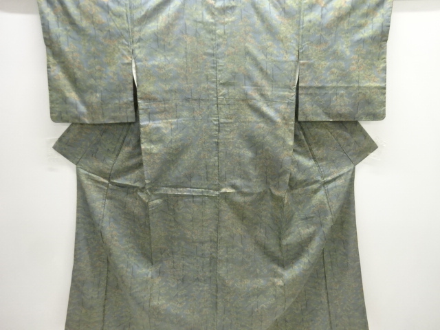 松模様織り出し西陣お召着物